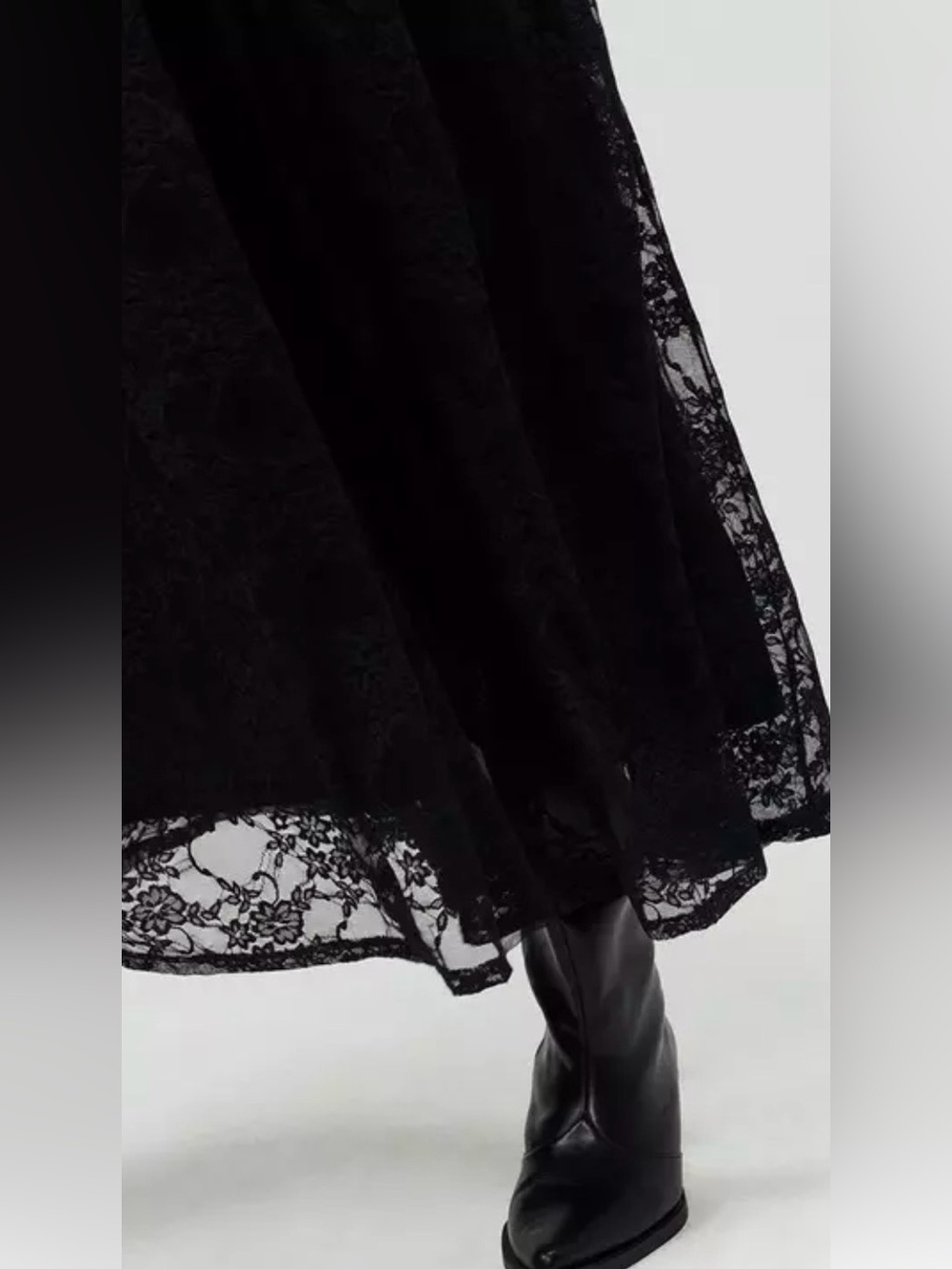 Torrid Black Floral Lace Maxi Dress Size 3/3X NWOT - Picture 9 of 12
